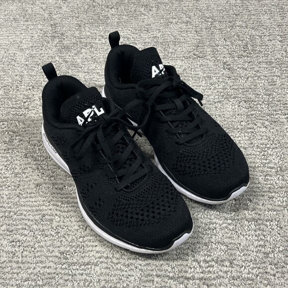 APL Techloom Pro Shoes Women's Size 7 Running Black Sneakers Athletic - Picture 1 of 9